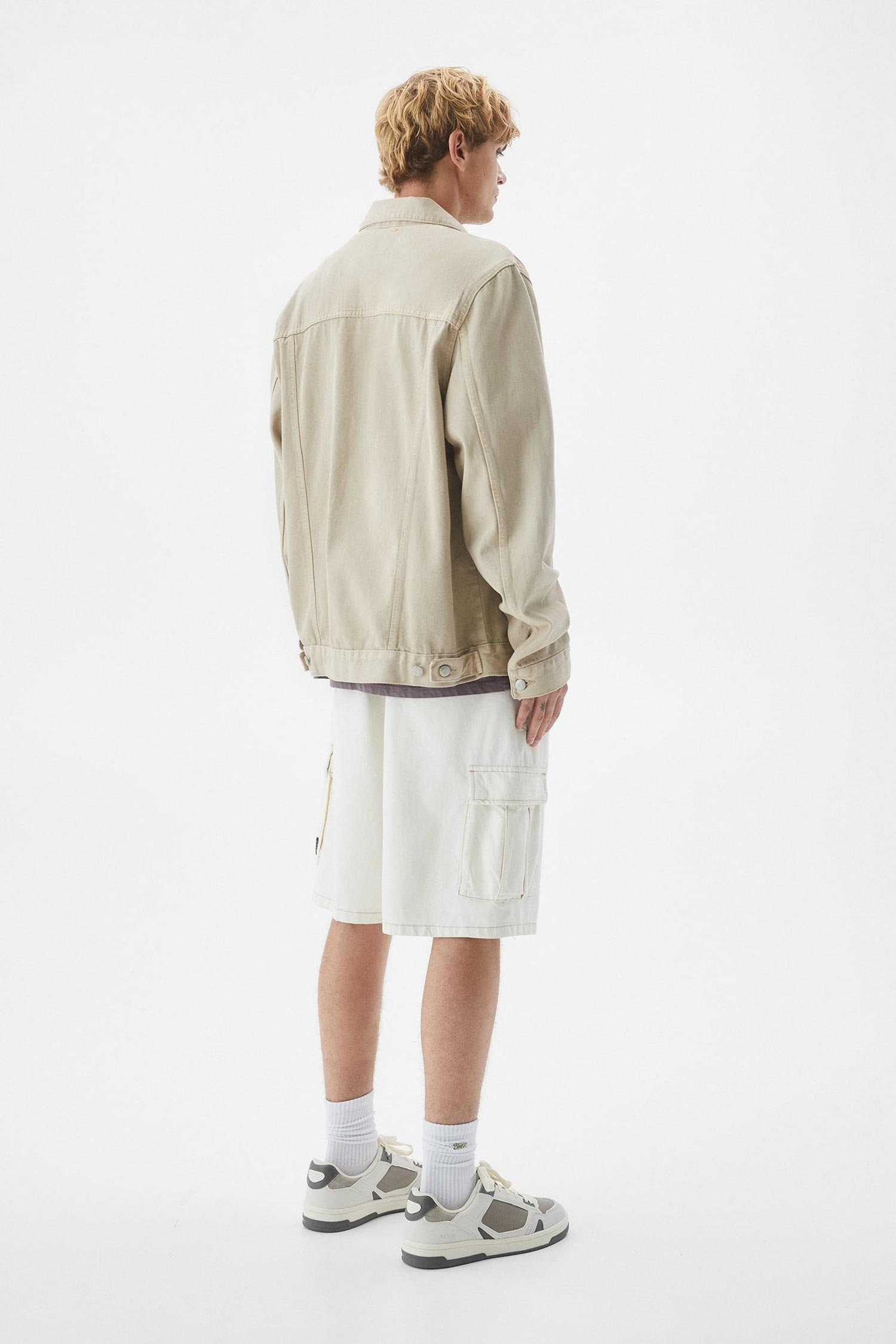 DENIM FABRIC BASIC JACKET - Imagen 2