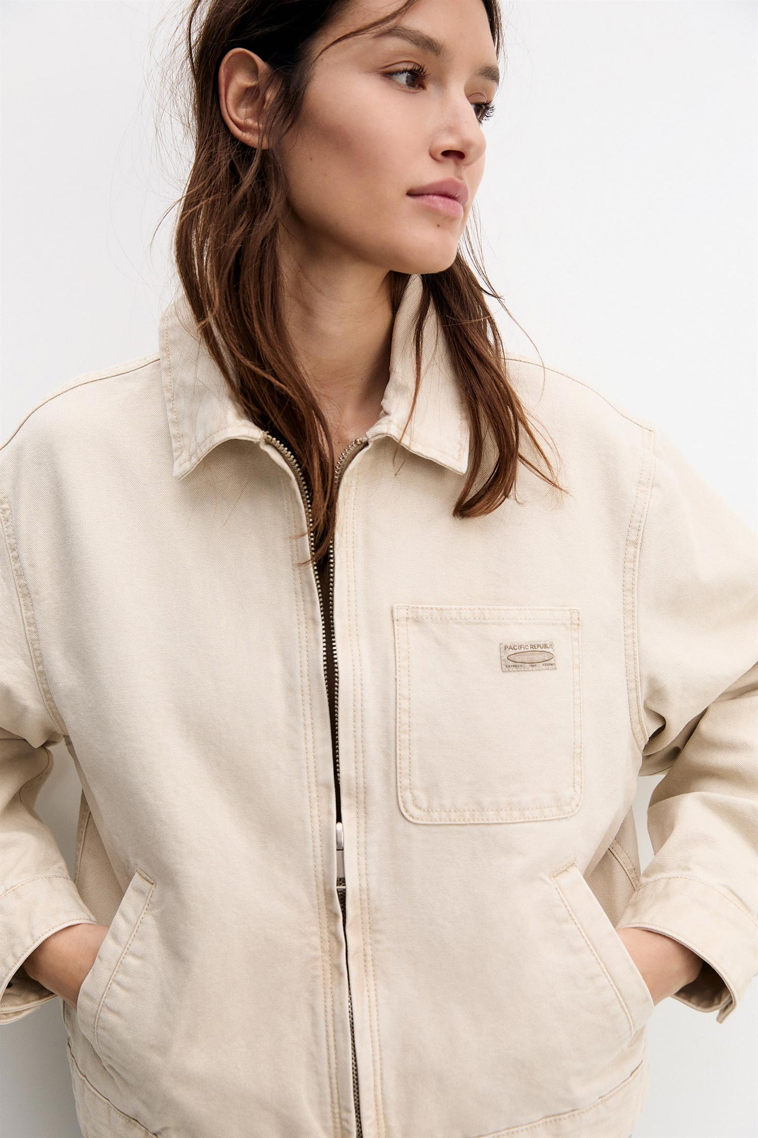 WORKER JACKET WITH FRONT POCKET - Imagen 2