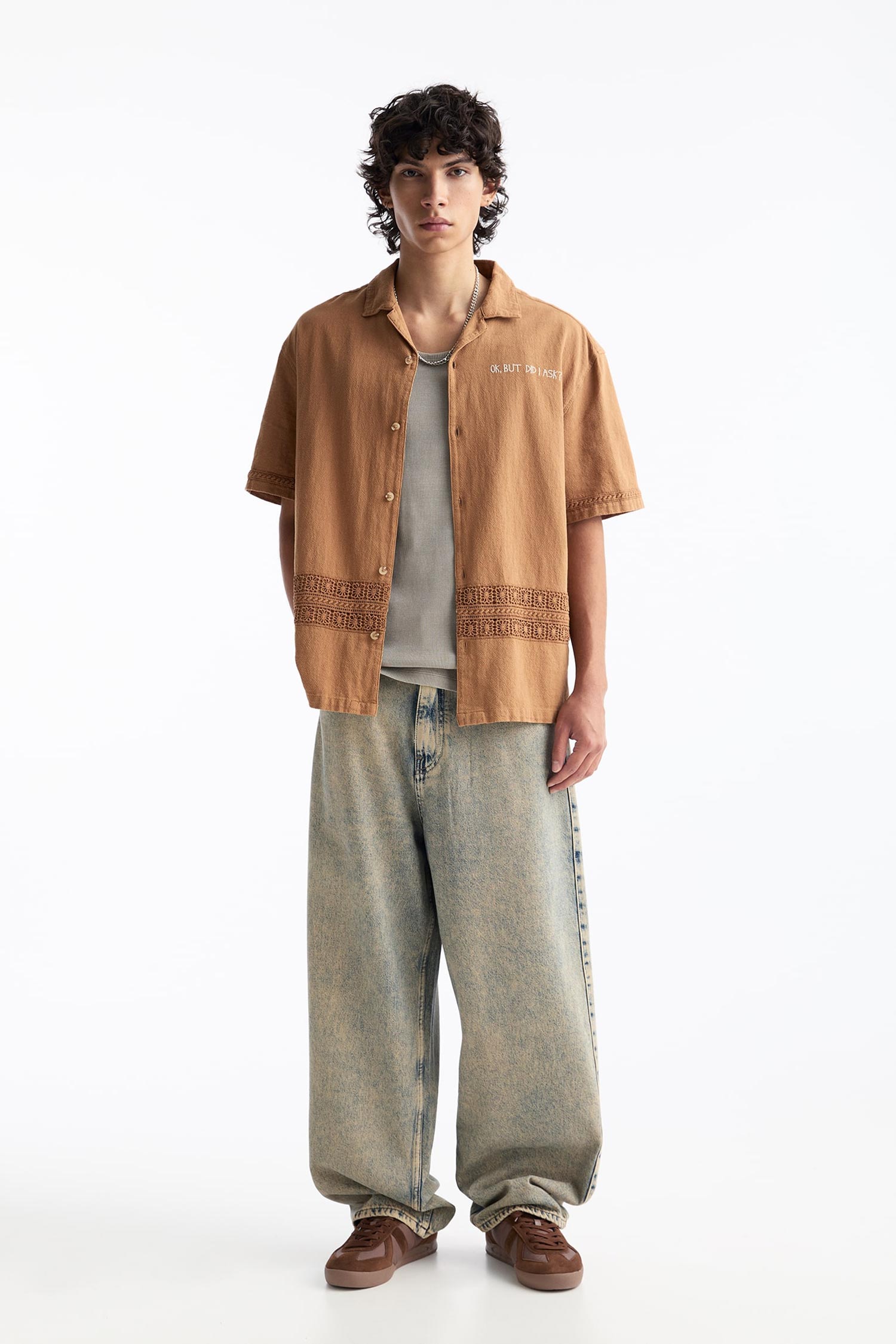 EMBROIDERED SHORT SLEEVE SHIRT - Imagen 3