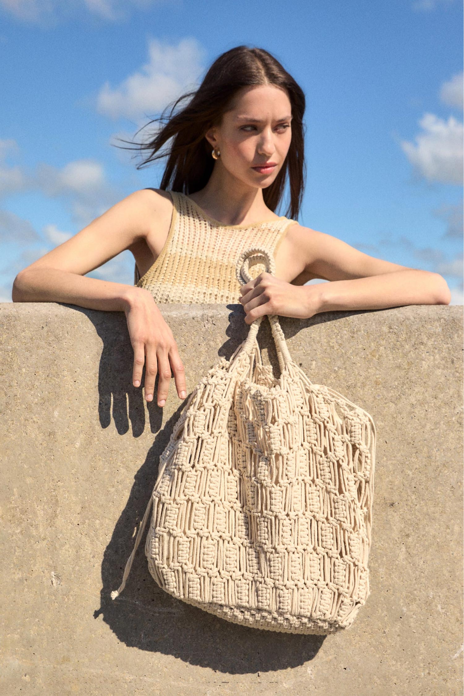 Macramé tote bag - Imagen 2